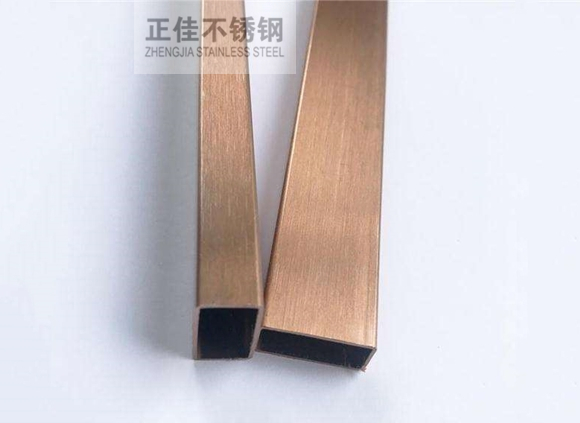 红古铜不锈钢装饰方管3