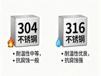 304与316不锈钢的高温性能对决