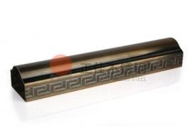 回形花纹不锈钢面包管镀古