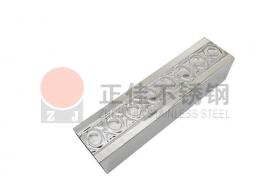 双面元宝花纹不锈钢方管